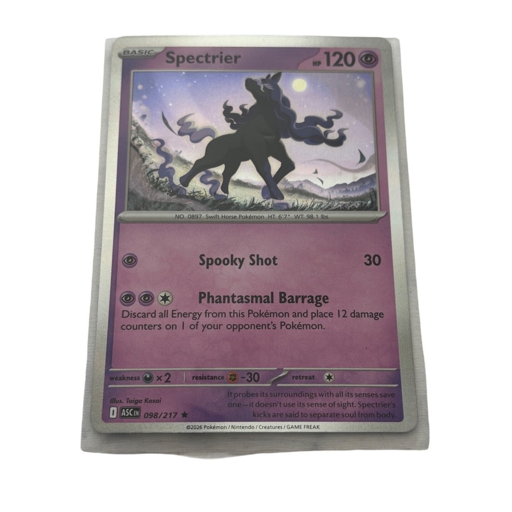 Pokemon Spectrier Holo Rare 098/217 Scarlet & Violet Astral Radiance TCG Card NM